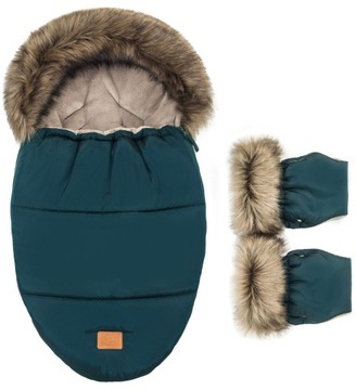 ŚPIWOREK PLUS MUFKI FLOO FOR BABY JAKOŚĆ FUTERKO