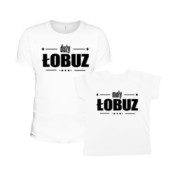 Koszulki dla Taty i syna/córki Duży Łobuz/Mały Łobuz/Łobuziara PREZENT XL