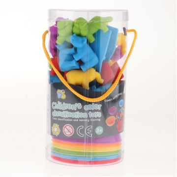 Резиновые животные-сортировщик Монтессори 2188-18