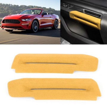 KRYTÉ SEMIŠOVÉ NA LOKETNÍ OPĚRKA DVEŘE DO FORD MUSTANG 2015-2020 ŽLUTÝ
