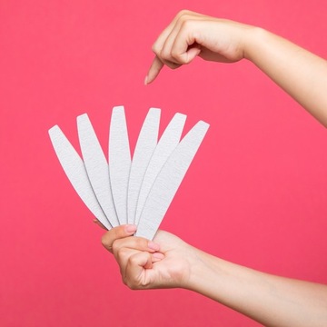 100 пилочек для ногтей BOAT 180/240 серая