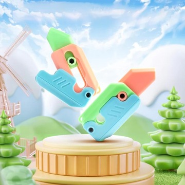 Игрушечный борьбе с стрессовым ножом сложен