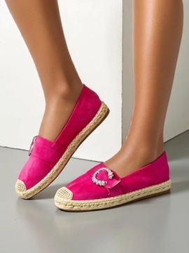 FUKSJOWE ESPADRYLE DAMSKIE AZUBBE 36