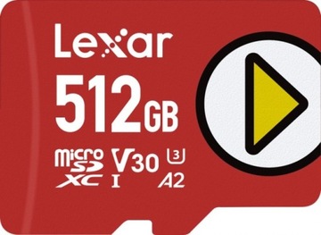 Карта памяти microSD Lexar Play 512 ГБ для геймеров