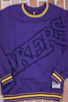 Y3641 Mitchell & Ness LA Lakers Big Face 3.0 Crew Neck bluza xs/s