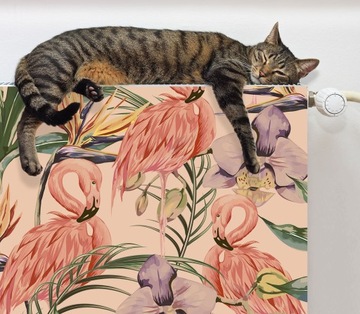 MAGNETYCZNA OSŁONA NA KALORYFER 60x60 FLAMINGI FOTOTAPETA