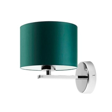 Kinkiet abażur lampa ścienna LED E27 kinkiet ścienny lampa na ścianę zieleń
