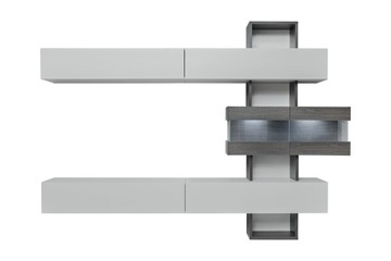 MEBLOŚCIANKA KIOTO FRONTY PVC + LED