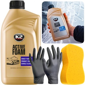 K2 ACTIVE FOAM 1KG AKTYWNA PIANA DO MYJKI ZESTAW