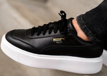 Buty Damskie PUMA OSLO MAJA 37486402 skórzane na platformie adidasy MODNE