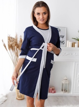 SZLAFROK CIĄŻOWY BAWEŁNIANY PODOMKA SZPITALA XL