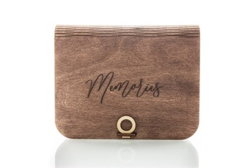 Деревянная коробка для фотографий 10х15 см до 100 шт.