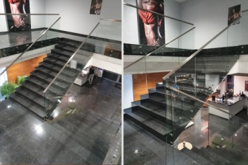 ПОЛНЫЕ СТЕКЛЯННЫЕ ЛЕСТНИЧНЫЕ ПЕРИЛА ROTULE Fi 50