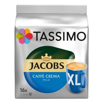 Kapsułki Tassimo JACOBS CAFFE CREMA MILD XL 16 szt.