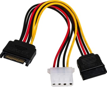 SATA 15pin SATA 15pin + Molex, 0.15m,