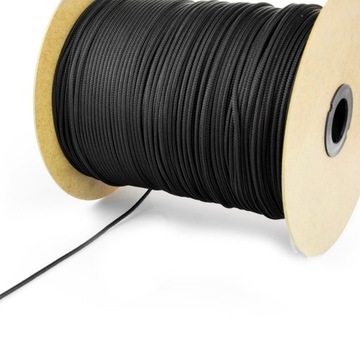 Lina POLIPROPYLENOWA 8mm Pleciona Żeglarska Żeglarska CZARNA 30 m