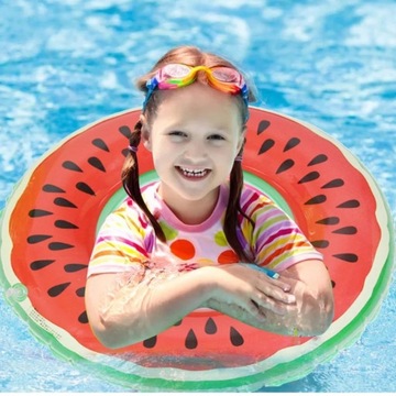 НАДУВНОЕ КОЛЕСО БОЛЬШОЙ ВОДНЫЙ МАТРАС ДЛЯ БАССЕЙНА АРБУЗНОЕ КОЛЕСО 90 СМ XXL
