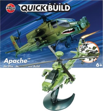 Model do składania śmigłowiec Apache Klocki QUICKBUILD AIRFIX Licencja