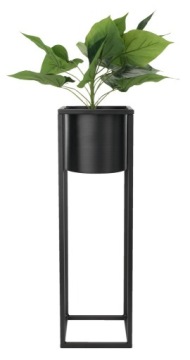 Металлическая подставка для цветов Box Подставка для цветов Loft Matt Black 50 см SOLID