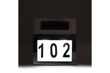 SOLARNA LAMPA LED PODŚWIETLANY NUMER DOMU MCE172