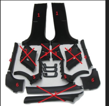 OSLONA SLUPKA PROGU PRZOD TYL HYUNDAI I20 II HB 5D