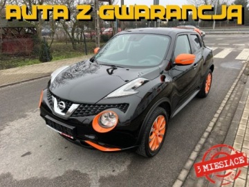 Nissan Juke I SUV Facelifting DIG-T 115KM 2015 Nissan Juke KLIMATYZACJA NAWIGACJA KAMERA SKORY TEMPOMAT EL.SZYBY SERWISOW