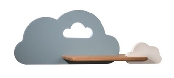 Светодиодный настенный светильник для ребенка 5Вт, сине-белое облако, с полкой Cloud 21-33567