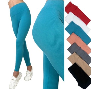 LEGGINSY PRĄŻKOWANE SPODNIE PRĄŻEK GETRY 4XL/5XL