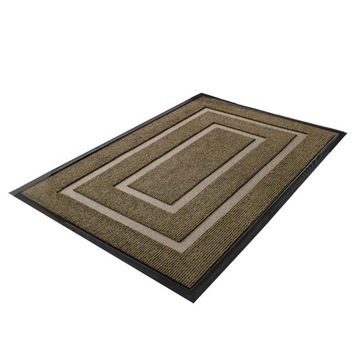 Mata na drzwi wejściowe, dywanik biurowy, do wewnątrz i na zewnątrz, wejście na patio, 45 cm x 75 cm, brązowa