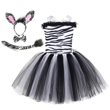 Dziewczyna siatkowa spódnica Animal World COS Performance Dressing Kostium
