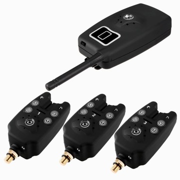 Установите водонепроницаемый сигнальный датчик рыбалки + штаб -квартира + 3 + 1 чемодан