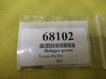 LEXUS RX300 HALOGEN PRAVÝ