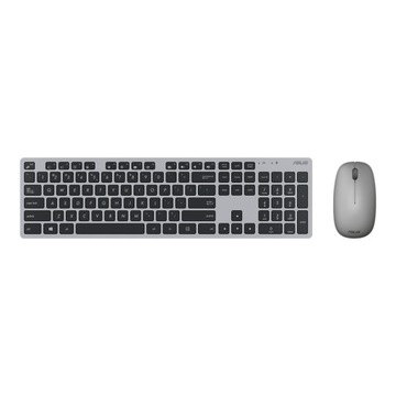 Zestaw bezprzewodowy klawiatura i mysz Asus W5000 srebrno-czarny