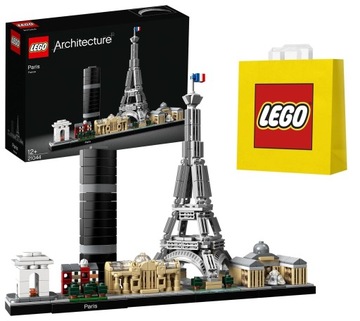 LEGO klocki Architecture Paryż / 21044 + torba prezentowa