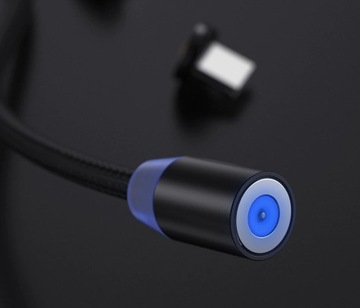 Kabel Magnetyczny USB-C Micro iPhone Ładowarka 1M