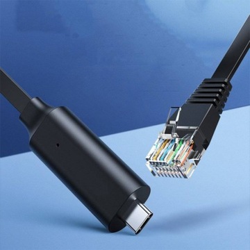 КОНСОЛЬНЫЙ КАБЕЛЬ USB-C RS232 RJ45 WIN10 ДЛЯ УСТРОЙСТВ CISCO ТЕРМИНАЛ ДЛИННОЙ 3М