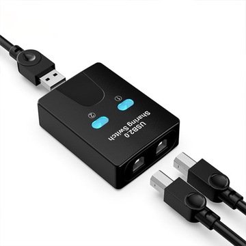 Устройство для совместного использования принтеров 2 в 1 Выход USB 2.0 Совместное использование 2 компьютеров Стабильный