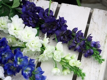 СИНИЕ ВКУСНЫЕ ИСКУССТВЕННЫЕ ЦВЕТЫ ТРАНФФИ НАСТОЛЬНЫЕ, КАК ЖИВЫЕ