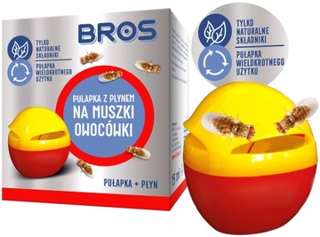 BROS Pułapka Aromatyczna na Muszki Owocówki - Ekologiczna bez chemii