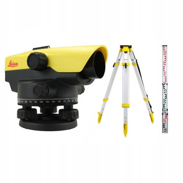 Niwelator optyczny Leica NA532 zestaw - statyw łata + kalibracja + poradnik