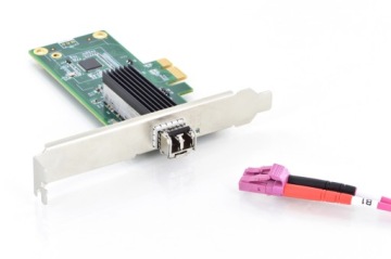 Карта Digitus SFP Gigabit Ethernet PCI Express, 32 бита, низкопрофильный кронштейн,