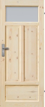 VERONA DRZWI DREWNIANE WC SOSNOWE 60
