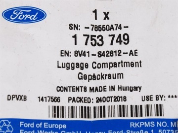 ROLETA ZASŁONA KLAPY TYŁ KUGA 08-12