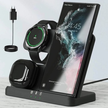 Беспроводное индуктивное зарядное устройство Подставка для зарядки часов-телефона