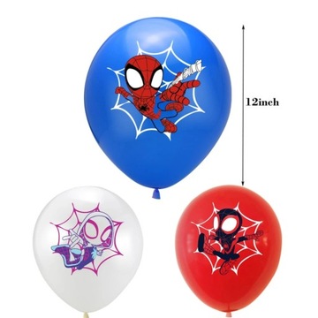 Набор на день рождения Spidey and Super Buddies с воздушными шарами и баннером, топпер