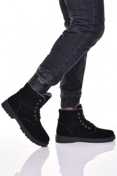 МУЖСКИЕ БОТИНКИ ЗИМНЯЯ ОБУВЬ КОЖАНЫЕ ЧЕРНЫЕ СНЕЖНЫЕ БОТИНКИ ОЧЕНЬ ТЕПЛЫЕ