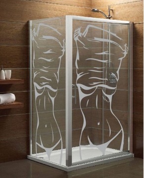 Наклейки на окна из замороженного матового стекла.