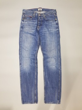 TOMMY HILFIGER klasyczne spodnie jeansy męskie 33/36 pas 88