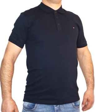 Tommy Hilfiger koszulka polo granat poloshirt XL