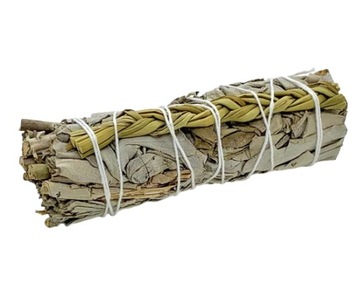 SZAŁWIA SWEETGRASS NATURALNE KADZIDŁO OCZYSZCZAJĄCE słodka trawa PĘCZEK 30g
